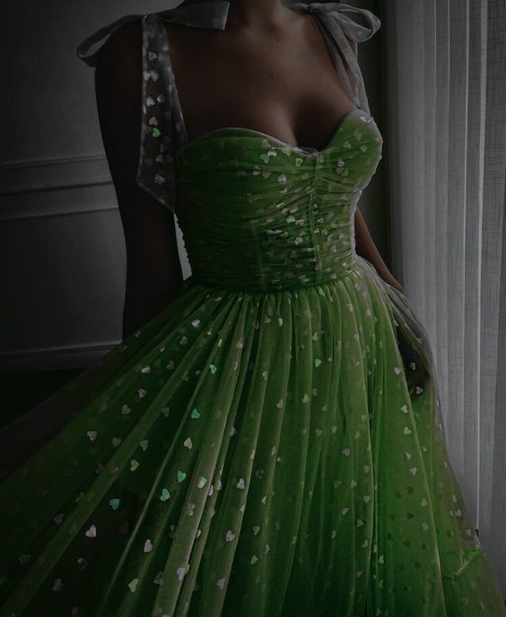 Green A line Prom Dresses Sexy Formal Evening Dress fg4226