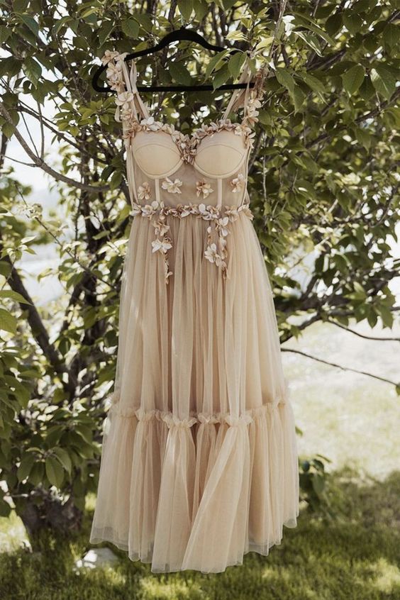 Cute tulle short A line prom dress homecoming dress fg3818