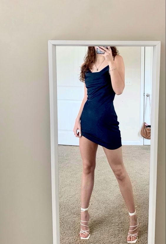 Navy homecoming dress mini dress formal Short Prom Dress fg3875