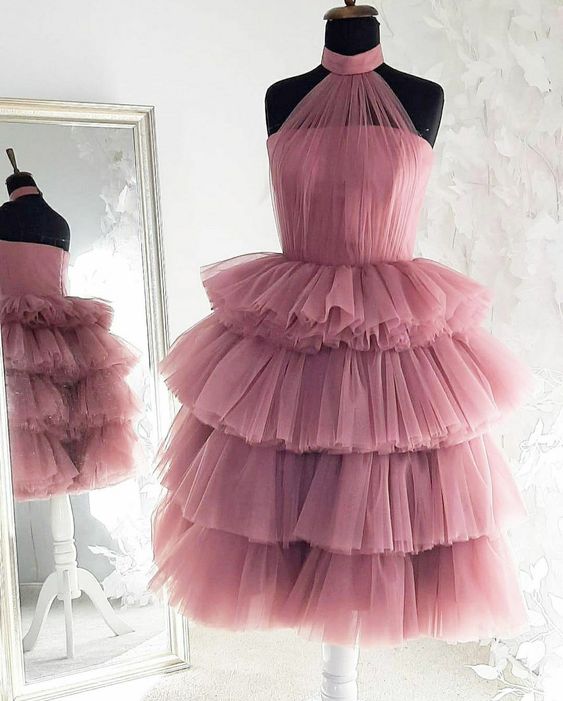 Tulle Homecoming Dresses Short Prom Dresses fg3640