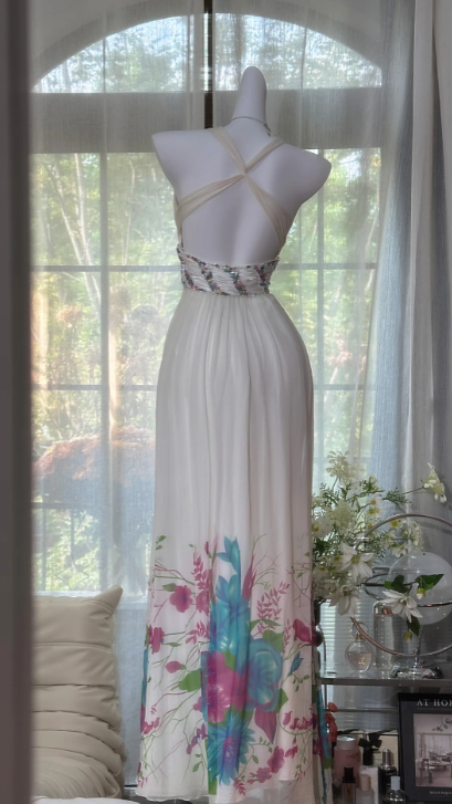 Buntes Meerjungfrau-Partykleid mit Pailletten und langen Abschlusskleidern fg8362