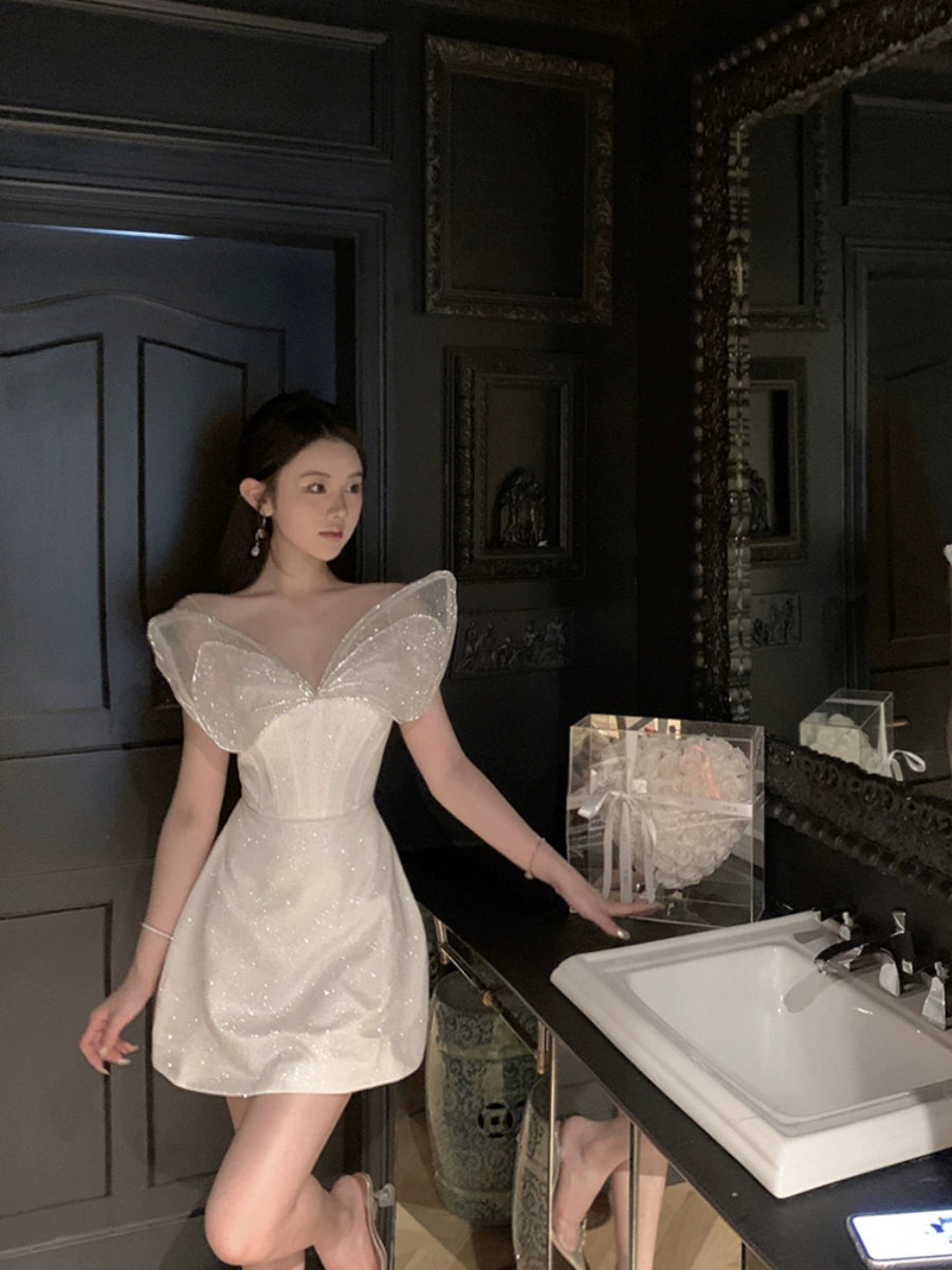 A Line Short Evening Dress Cocktail Dresses Short Birthday Party Dress fg7884