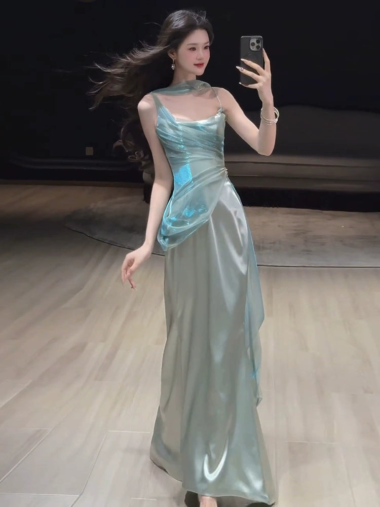 Mermaid Long Prom Dress Sexy Evening Dresses fg7662
