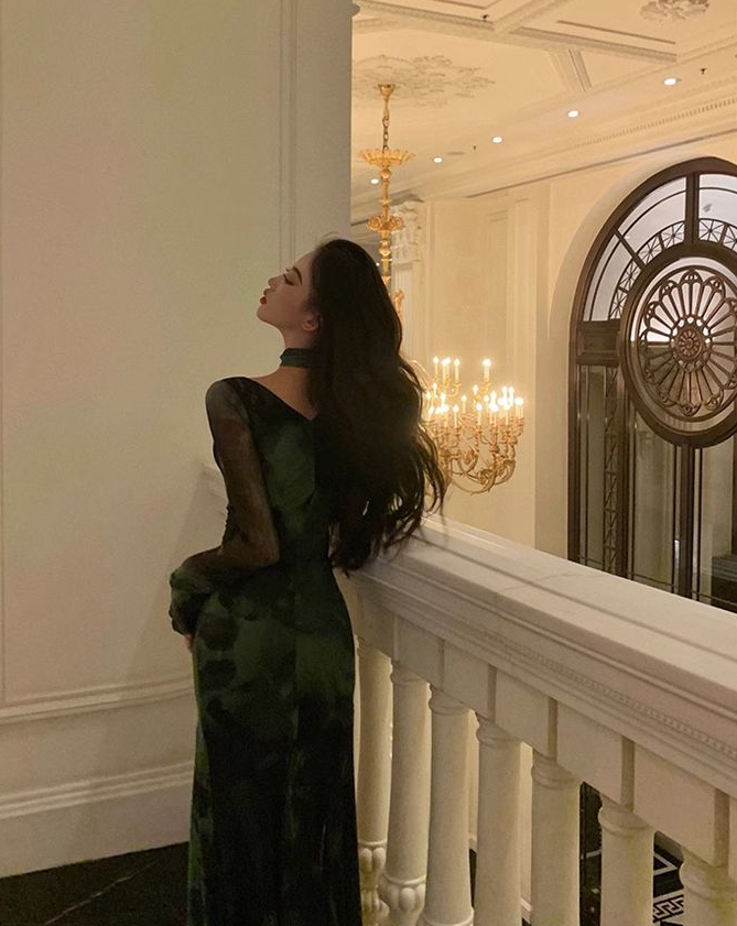 Chic Sheath Square Neckline Long Sleeves Green Long Prom Dresses Birthday Dress fg7033