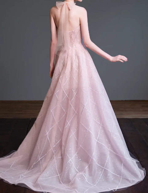 Strapless Rhinestone Tulle Ball Gown Evening Dress fg8834