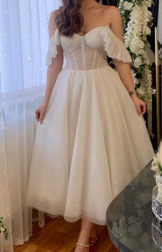 Simple A-Line Tulle Party/Homecoming Dress Prom Dress fg3662