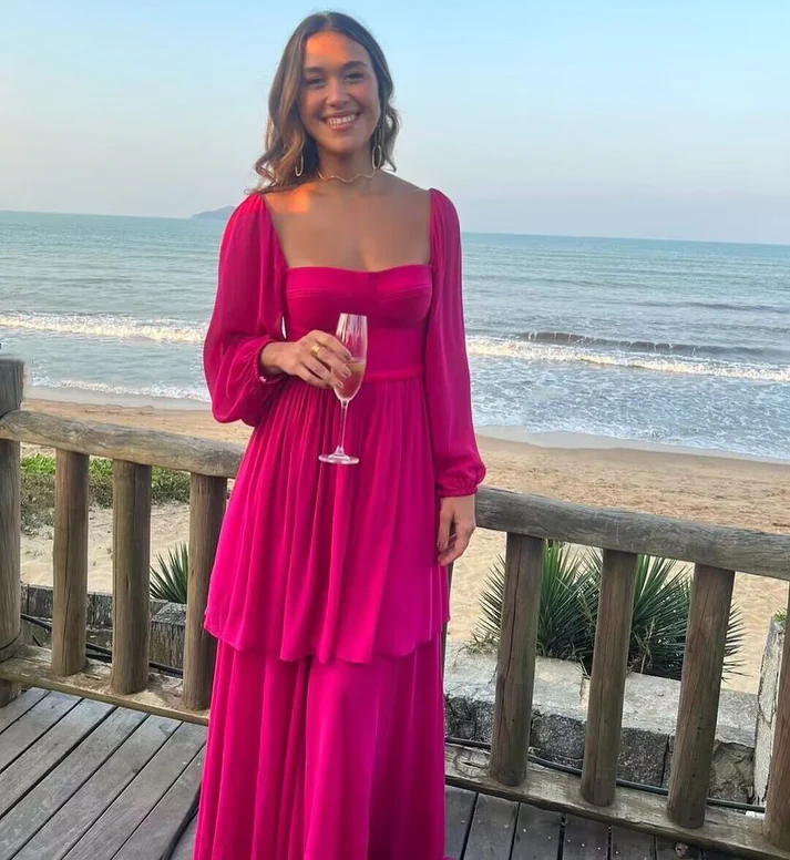 A Line Long Prom Dress Formal Party Dress fg5625