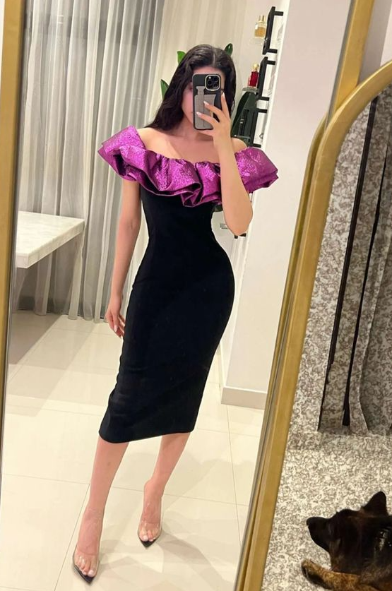 Sheath Party Dress Lady Fashion Homecoming Gown fg3698