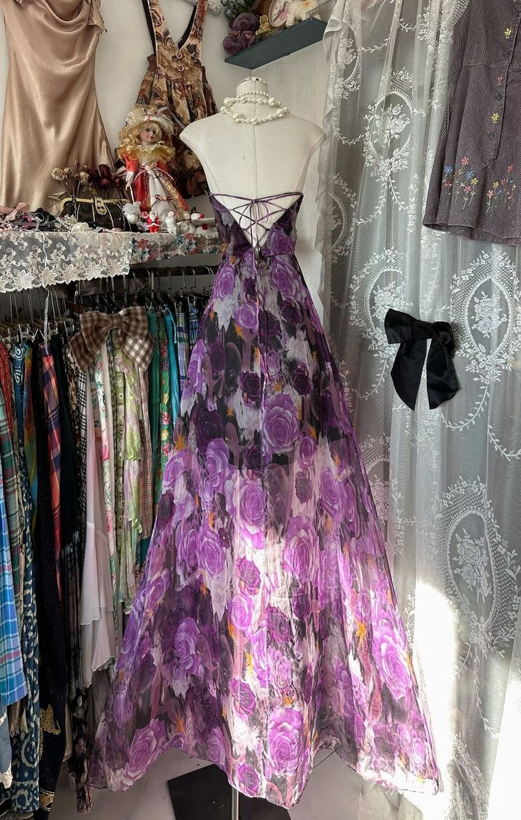 A-Linie Ärmellos Langes Chiffon Abendkleid mit Blumenmuster Ballkleider fg8230