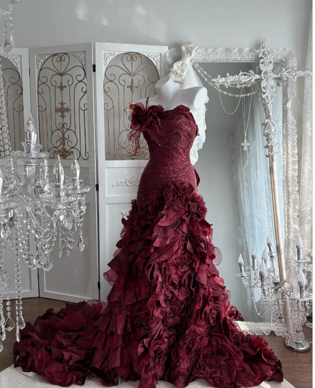Buntes Meerjungfrau-Partykleid mit Pailletten und langen Abschlusskleidern fg8362