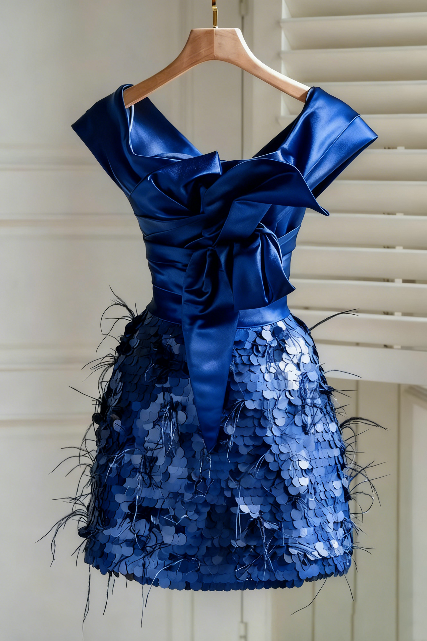 Robe de soirée courte noire, robe de bal fg2318