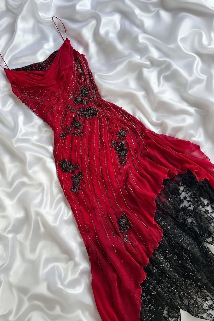 Beaded Red Sexy Long Prom Dress Classy Evening Dress fg8264