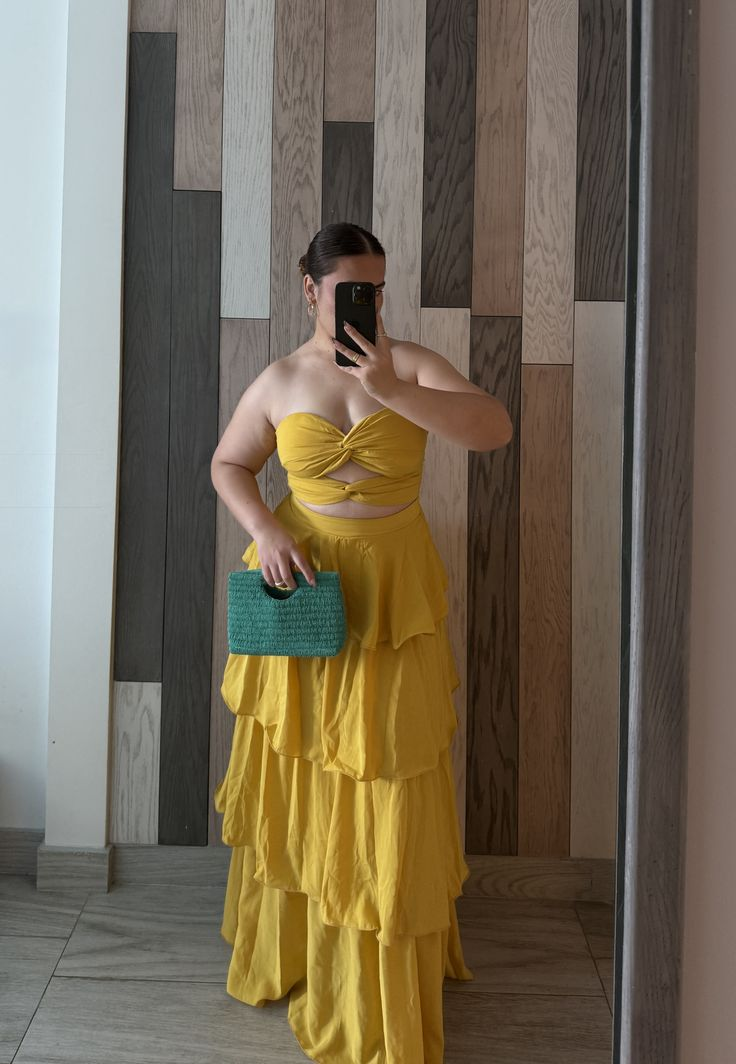 A Line Strapless Yellow Prom Party Dress Evening Dress Birthday Outfit fg8281