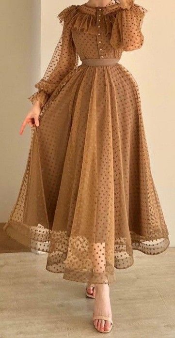 long party wear dresses 2023 brown evening dresses fg2911