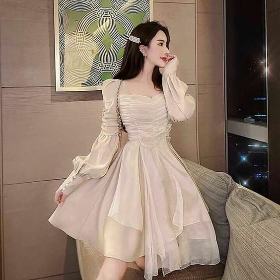 New Arrival Short Party Dress With Long Sleeves Dream Dress Homecoming Dress fg2744