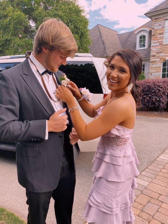 a-line purple long prom dress , unique prom dress fg2141