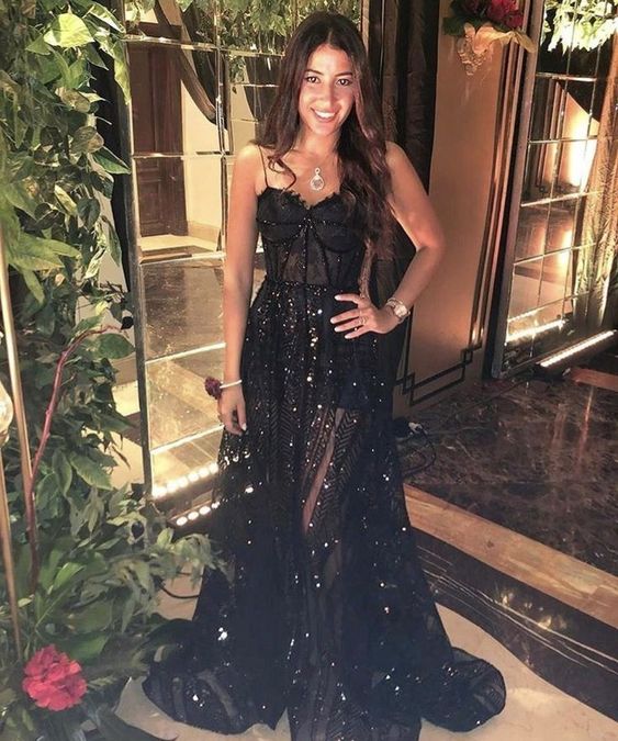 Black Fashion new prom dress party dress evening dress fg2068