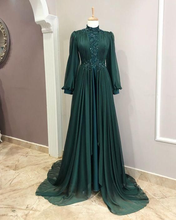 New Arrival Elegant prom Dress Long Sleeve Evening Gowns Prom Dress fg1474