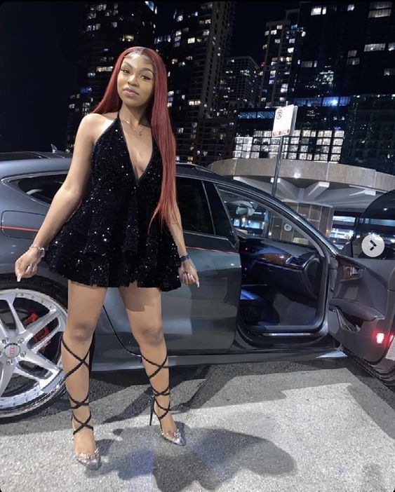 sexy short black homecoming dress fg1120