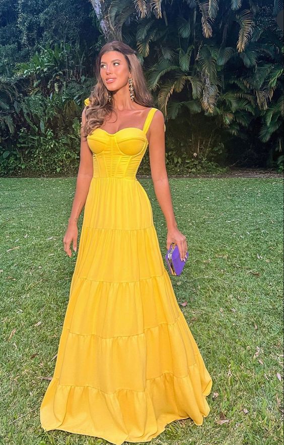 Yellow prom dresses, evening dresses,party dresses, sexy formal dress fg3350