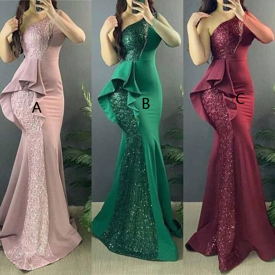 Sexy Long Mermaid Evening Dress Prom Gown fg2409