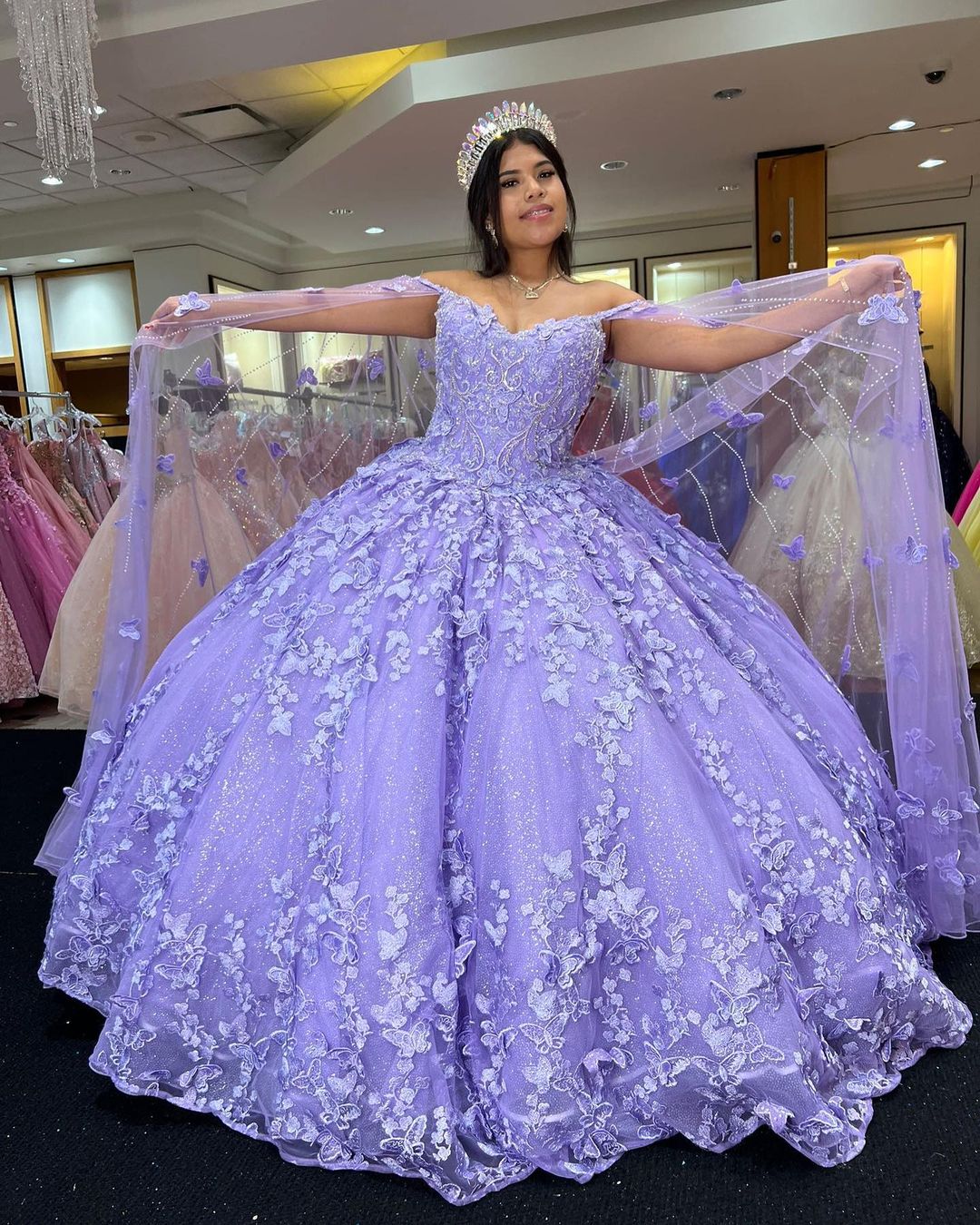 Lace Ball Gown,Long Prom Dress,Evening Dress,Prom Dresses fg496