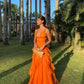 Orange long prom dresses, evening dresses,party dresses, formal dress      fg3385