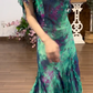 Buntes Meerjungfrau-Partykleid mit Pailletten und langen Abschlusskleidern fg8362