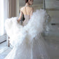 Pretty Mermaid Tulle Beads Long Prom Dresses Formal Evening Dress   fg7547