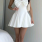 A Line White Simple Homecoming Dress Short Evening Dress Cocktail Dresses Short Party Dress   fg7917