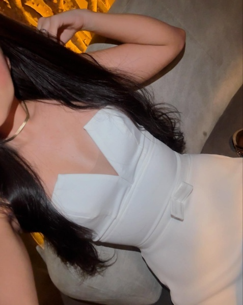 White Short Evening Dress Homecoming Dress Short Party Dress    fg7746