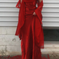 Spaghettiträger Einfaches Burgunder Langes Ballkleid fg1794