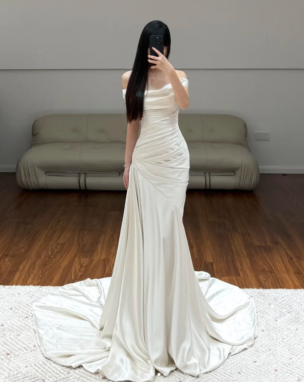 Robe de soirée longue sirène colorée à paillettes, tenue de remise de diplôme fg8362