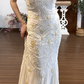 Buntes Meerjungfrau-Partykleid mit Pailletten und langen Abschlusskleidern fg8362