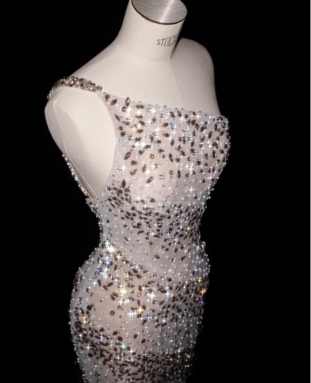 Luxurious Beading Prom Party Dress Sparkle Elegant Evening Dress  fg8672