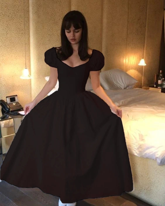 Simple White A-line Prom Dress,White Dance Dress       fg4865