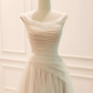 Light Champagne A-line Chiffon Prom Dress Party Dress, Simple Chiffon Wedding Party Dress  fg8730