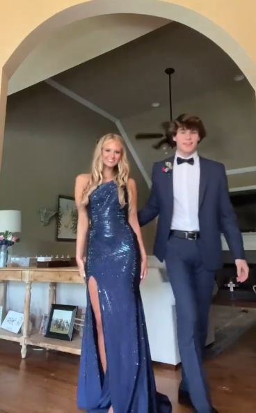 Royal Blue Sequin Long Prom Dress With Split Evening Dress Birthday Dress fg8293