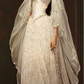 Vintage Bridal Gown A line Off The Shoulder Ivory Lace Wedding Dresses Bridal Gowns fg8311