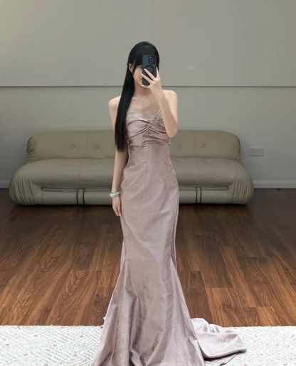 Robe de soirée longue sirène colorée à paillettes, tenue de remise de diplôme fg8362