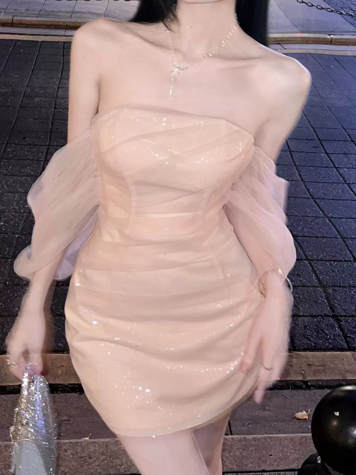 Sexy Off Shoulder Shinny Short Evening Dress Cocktail Dresses Short Birthday Party Dress   fg7888