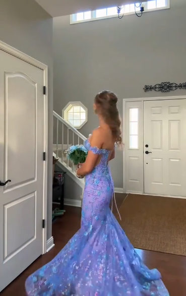 Off The Shoulder Lace Prom Dress Sexy Mermaid Graduation Dress Evening Dress fg8401