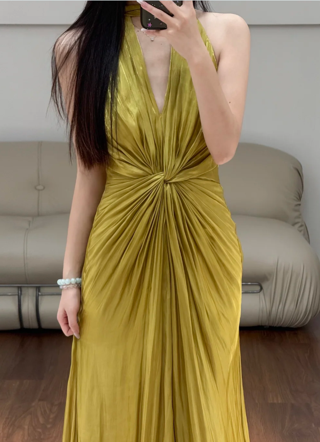 V Neck Prom Party Dress Evening Dress Classy Birthday Outfit  fg8634