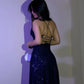 Sparkly Navy Sequin Long Party Dress Prom Dress New Arrive Evening Dress   fg7995