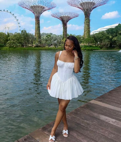 A Line White Short Evening Dress Cocktail Dresses Short Party Dress   fg7892