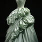 Mint Green Sweetheart Draped Taffeta Ball Gown fg9061