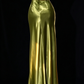 Olive Green V Neck Beaded Strap Backless Satin Mermaid Evening Dress fg9126