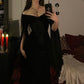 Black Off Shoulder Sexy Prom Dresses Formal Evening Dress  fg7611