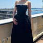A Line Black Prom Party Dress Long Formal Evening Dress    fg7489