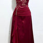 Burgundy Prom Party Dress Long Formal Evening Dress    fg7497